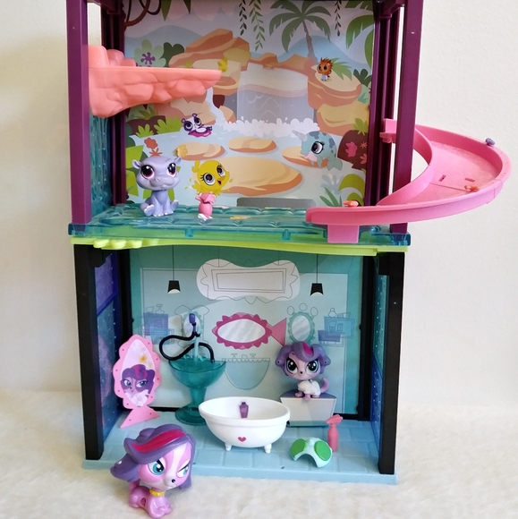 Double Little Pet Shop Style Sets LPS Zoe. Little Pet Shop Hippo. - Picture 1 of 5